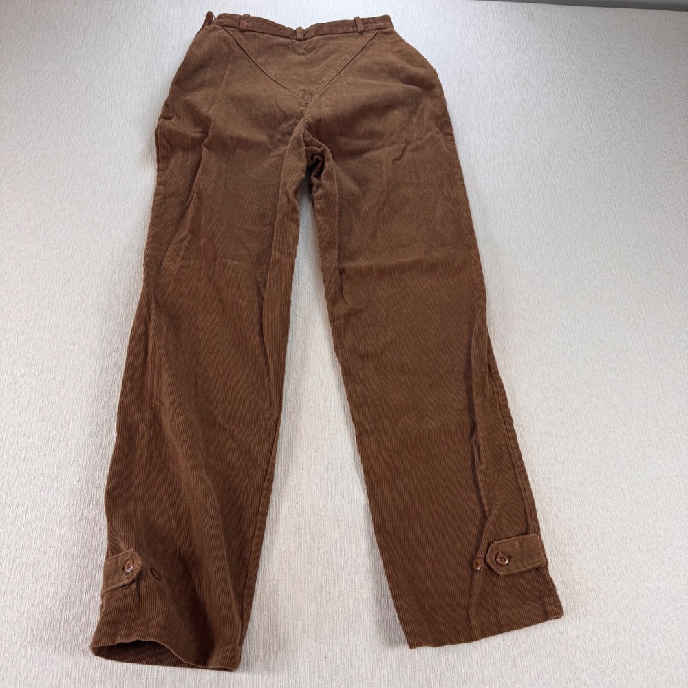 Vintage N'est Ce Pas Brown Corduroy High Waist Western Yoke Pants 9/10 Rare 70s - Picture 7 of 10